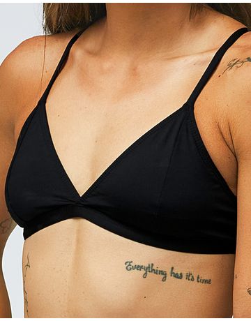 Top sunquíni de natação Bela triângulo - Preto