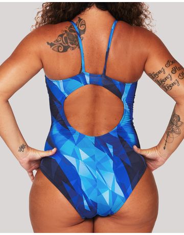 Maiô de natação Shape alças finas em U - Glacial