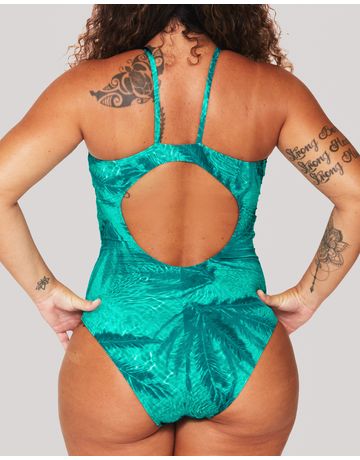 Maiô de natação Shape alças finas em U - Travessia
