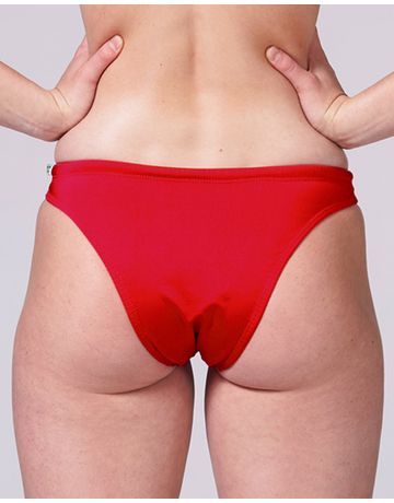 Calcinha sunquíni de natação Fab Lateral Fina - Vermelho