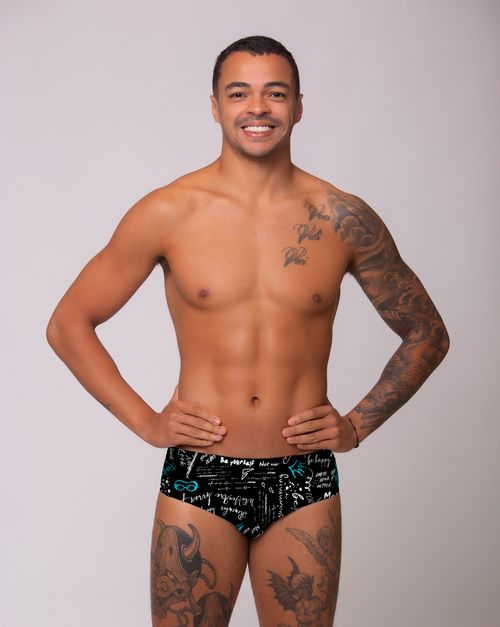 Sunga de natação lateral média - Fabiola