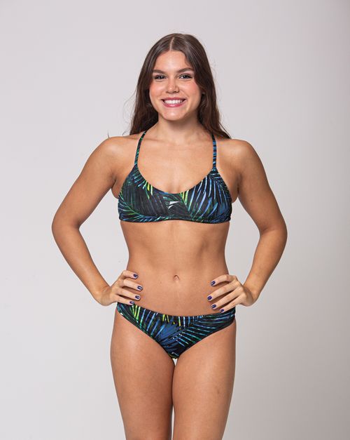 Calcinha sunquíni de natação Fab lateral fina - Nature