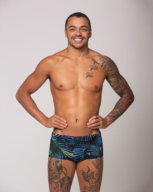 Sunga de natação lateral larga - Nature