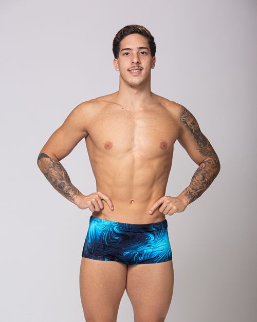 Sunga de natação lateral larga - Aquática