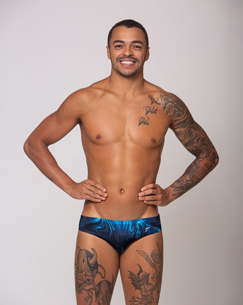 Sunga de natação lateral fina - Aquática