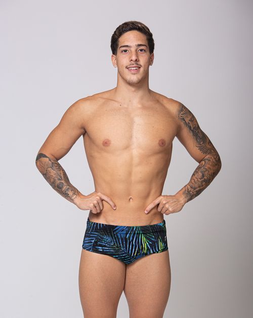 Sunga de natação lateral média - Nature