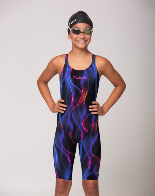 Traje de natação infantil para competição 4Fast - Cosmos