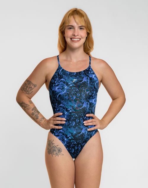 Maiô de Natação Sol Alças Finas em V - Mergulho