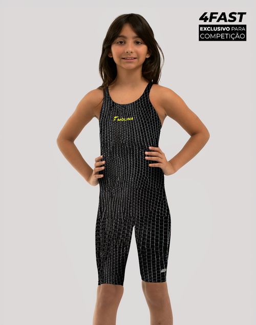 Traje de natação infantil para competição 4Fast - Skin Graffiti